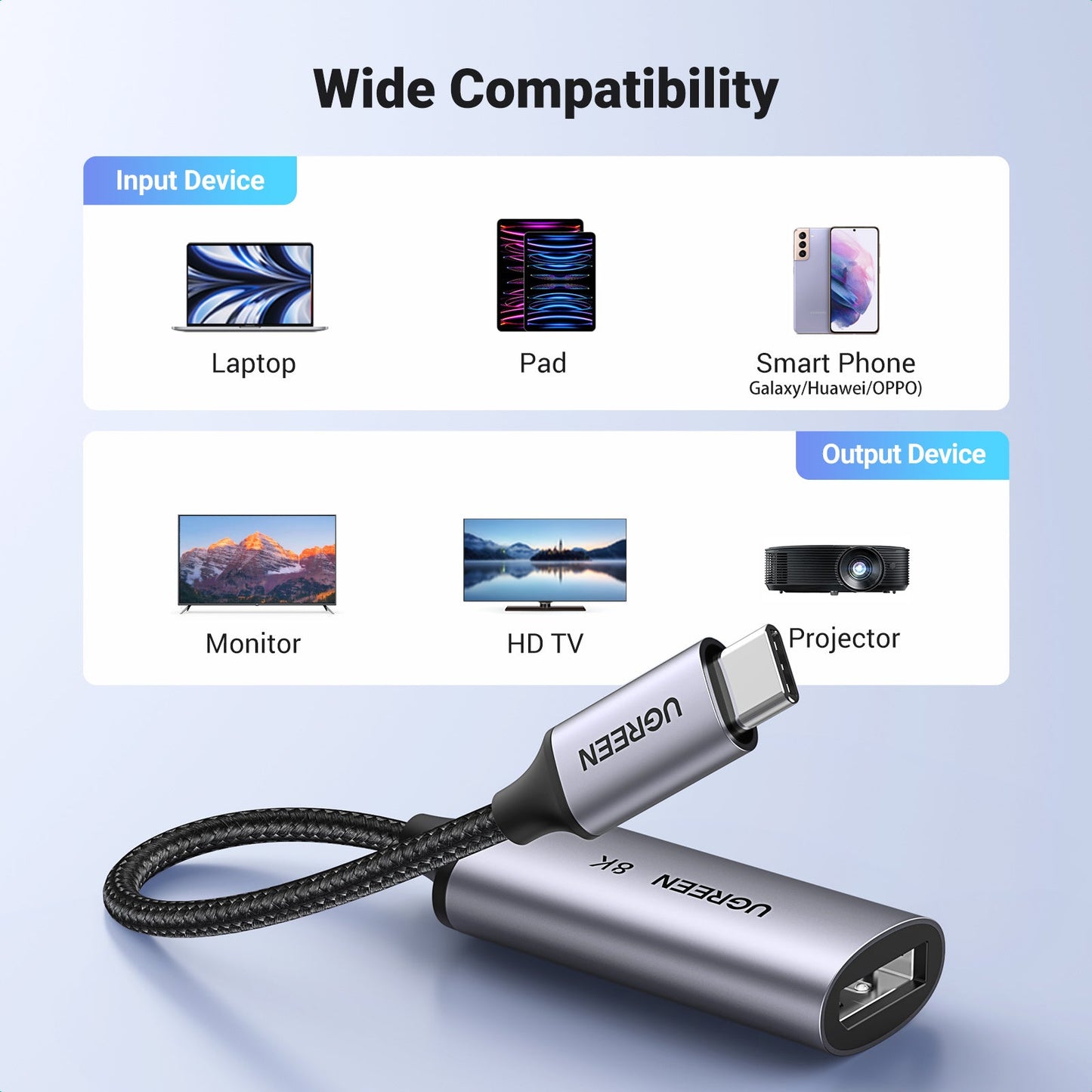 USB-C To DP Female Adapter(8k)