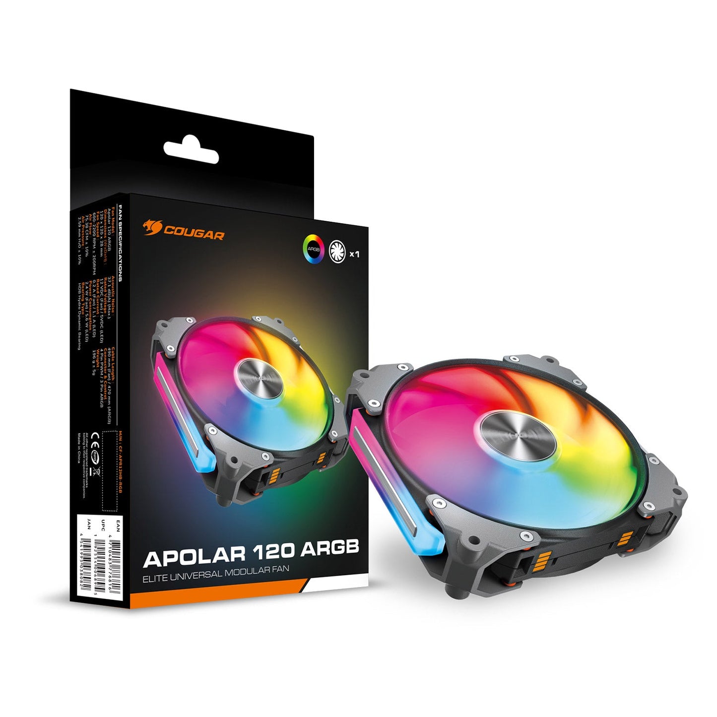 Apolar 120 Black - Ventilateur de refroidissement (simple)