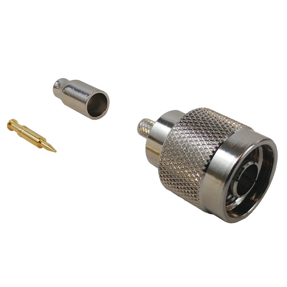 N-Type Male Crimp Connector for RG174 (LMR-100) 50 Ohm