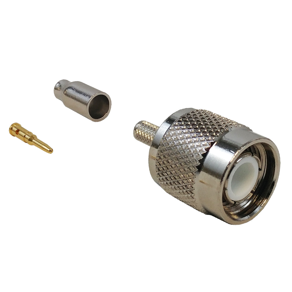 TNC Male Crimp Connector for RG174 (LMR-100) 50 Ohm