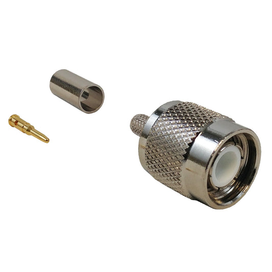 TNC Male Crimp Connector for RG58 (LMR-195) 50 Ohm