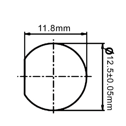 BNC Female Bulkhead Crimp Connector for RG174 (LMR-100) 50 Ohm