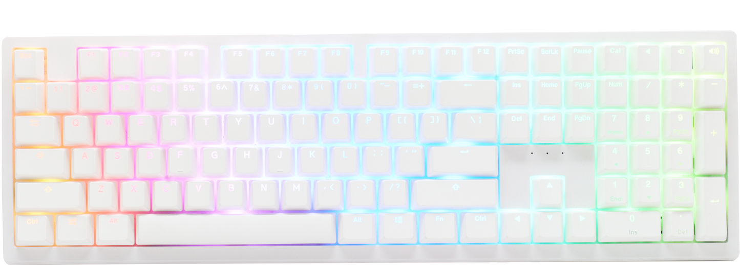 Zero 6108 - Pure White - Full Size - Cherry MX2A Blue