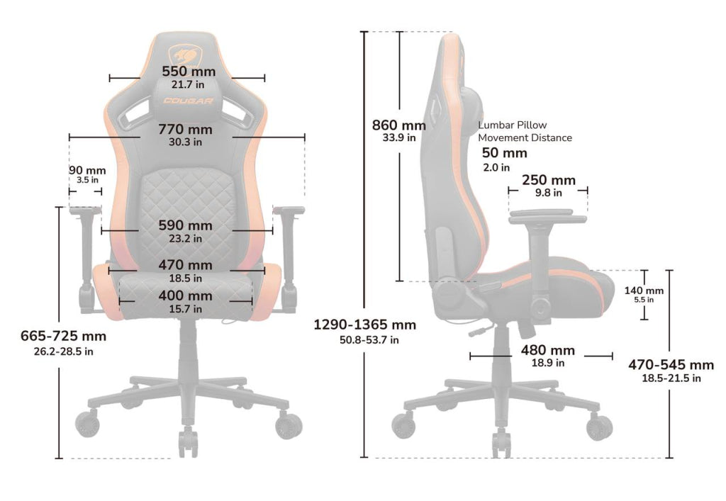 Defensor Gold F - Tissu tissé - Chaise de jeu