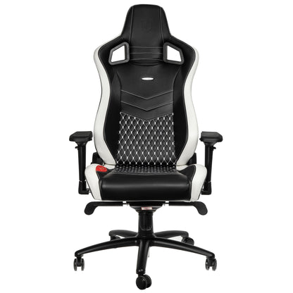 Chaise de jeu EPIC - noir/rouge/blanc - Cuir véritable