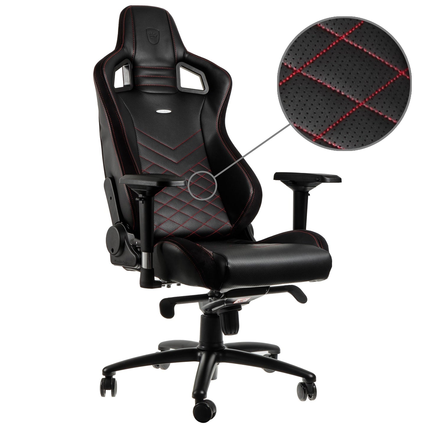 Chaise de jeu EPIC - noir/rouge - cuir PU