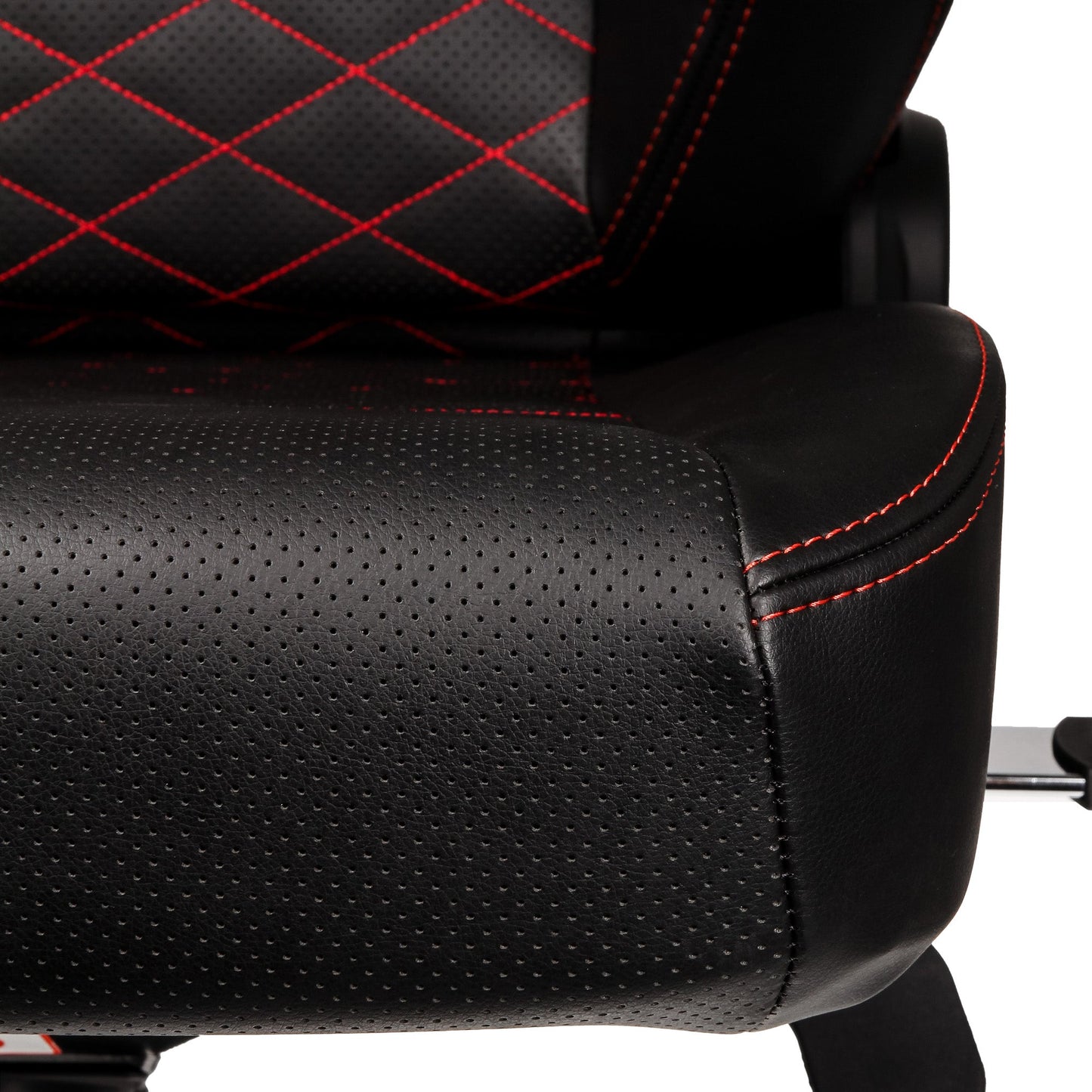 Chaise de jeu HERO - noir/rouge - cuir PU