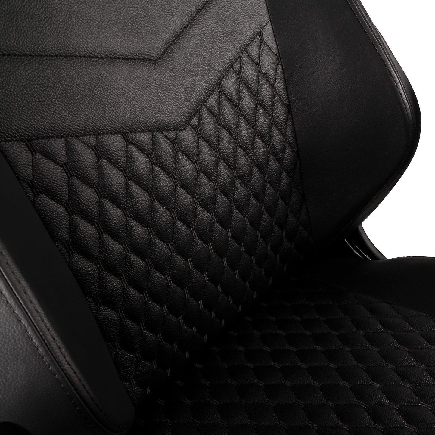 Chaise de jeu HERO - noir - cuir véritable