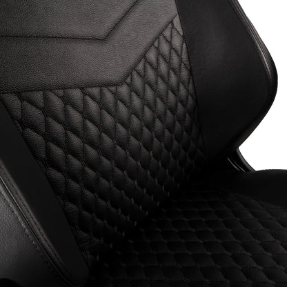 Chaise de jeu HERO - noir - cuir véritable