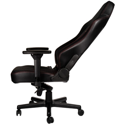 Chaise de jeu HERO - noir/rouge - cuir véritable