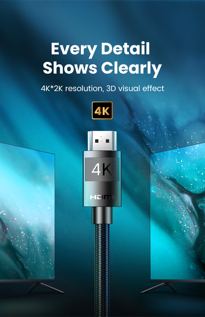 Câble HDMI 4K mâle vers mâle 2M