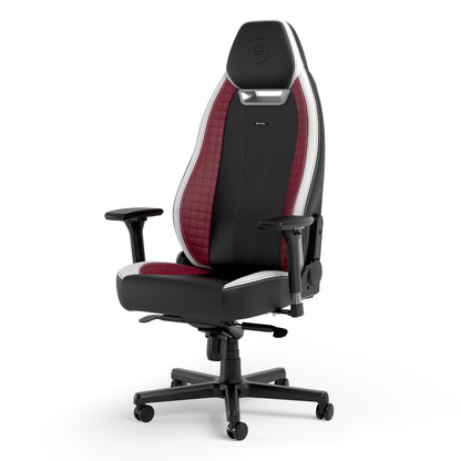 Chaise de jeu LEGEND - Noir/Blanc/Rouge - Similicuir vegan haute technologie