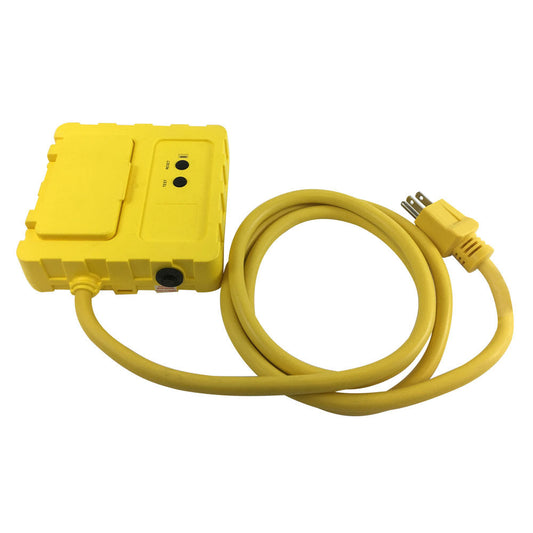 5-15P to Duplex Junction Box with Built-in GFCI - SJTW