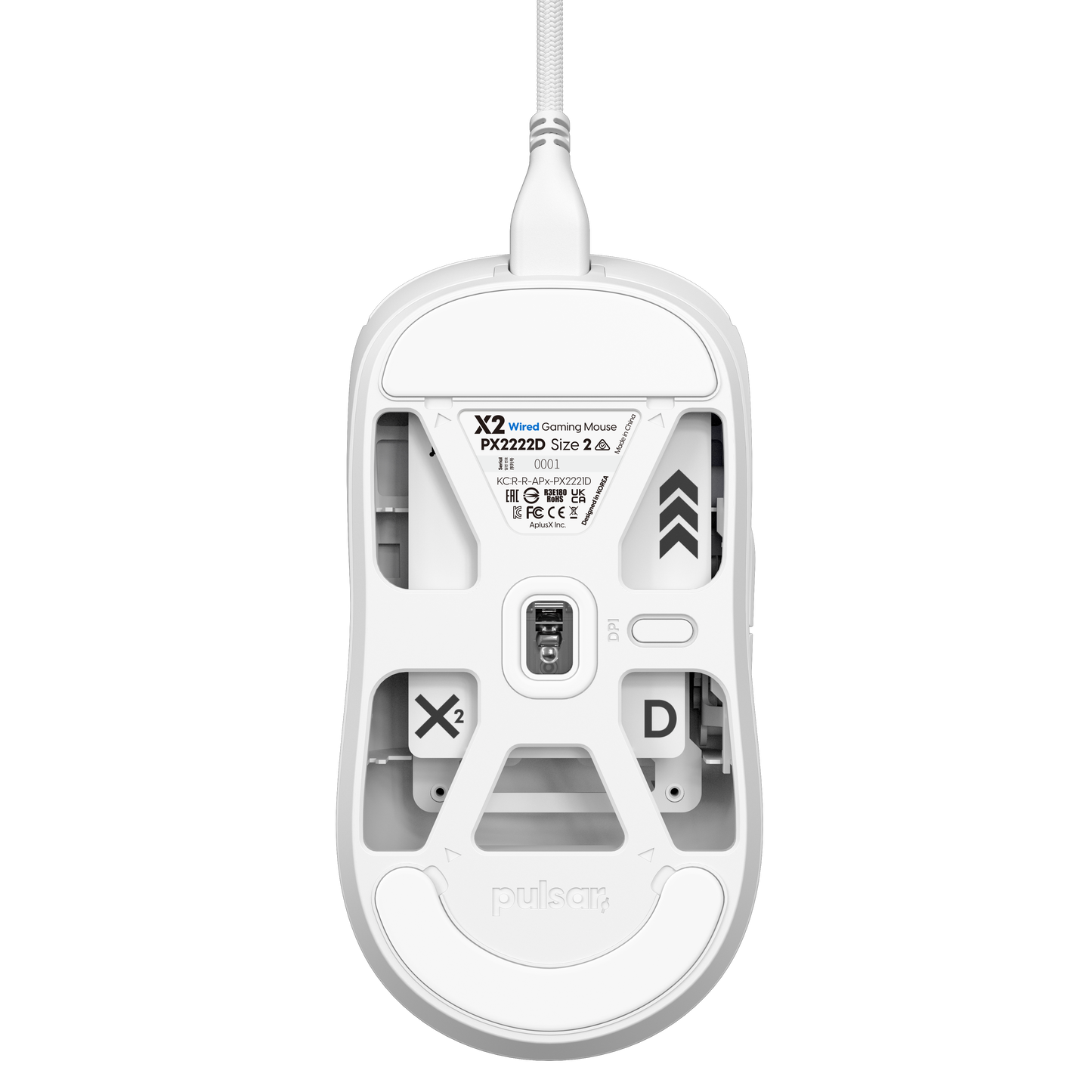 X2V2 Wired - Medium Size - White