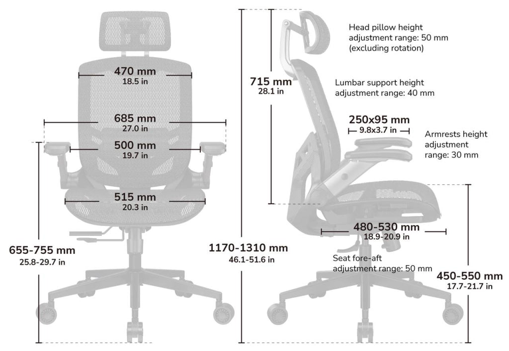 Speeder One - Chaise ergonomique