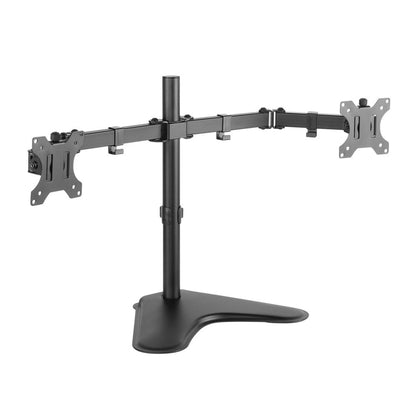 Bras de moniteur à double articulation pour 2 moniteurs 13-32'' avec base