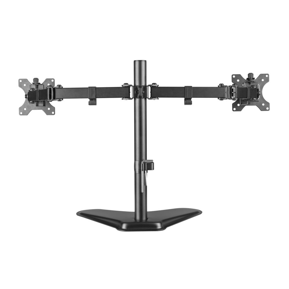 Bras de moniteur à double articulation pour 2 moniteurs 13-32'' avec base